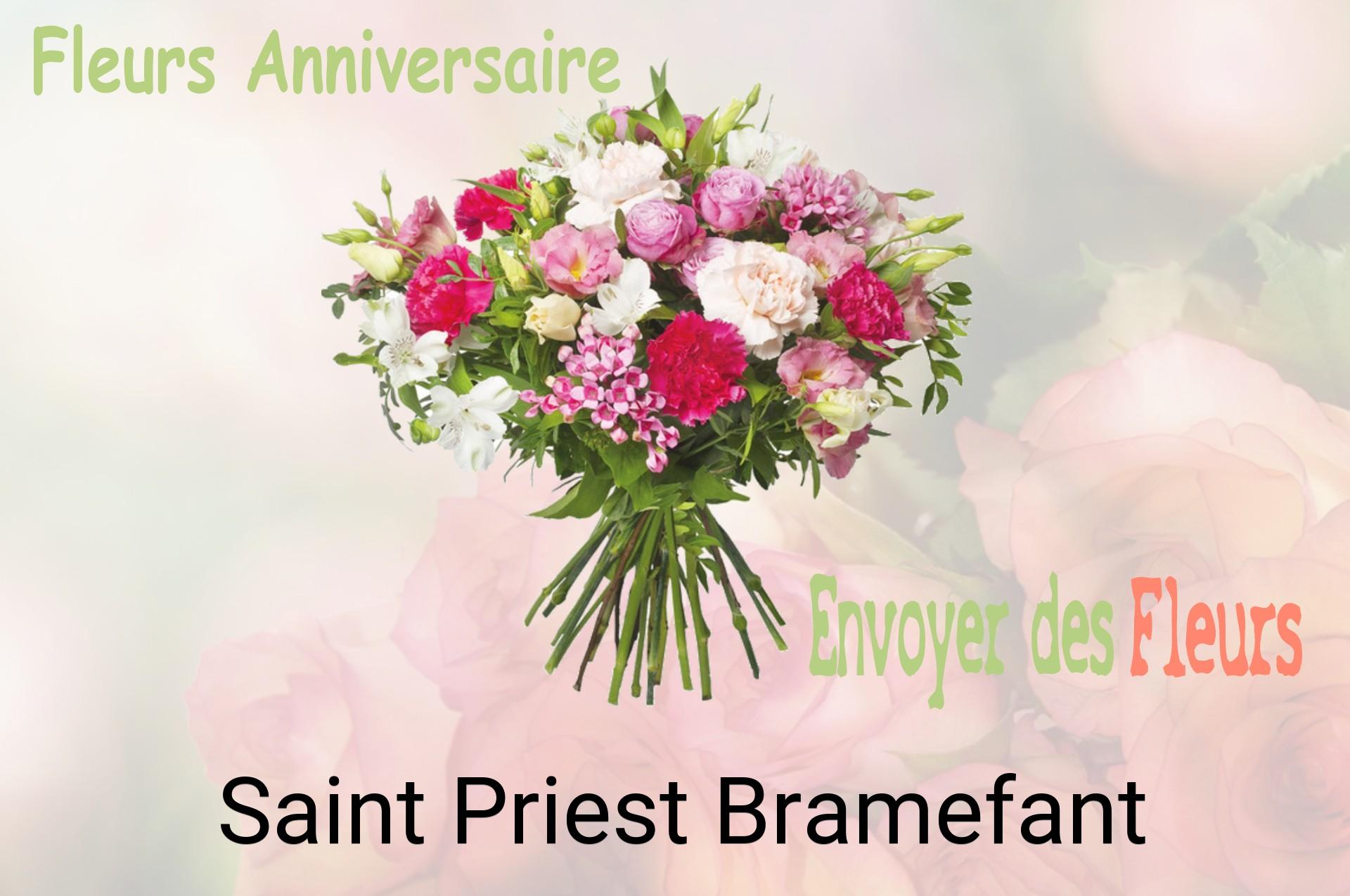 Bouquet de fleurs d’anniversaire livré à Saint-Priest-Bramefant